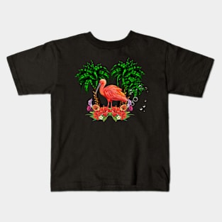 Wonderful tropical scarlet ibis Kids T-Shirt